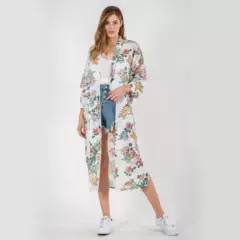 GUINDA - Kimono floreado GUINDA Irene