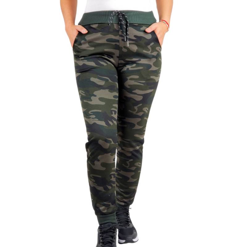 LIKE SHOP Pantalón Buzo Diseño Militar Mujer Invierno Jogger Camuflado