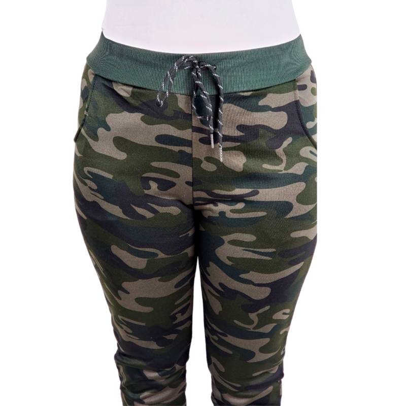 LIKE SHOP Pantalón Buzo Diseño Militar Mujer Invierno Jogger Camuflado