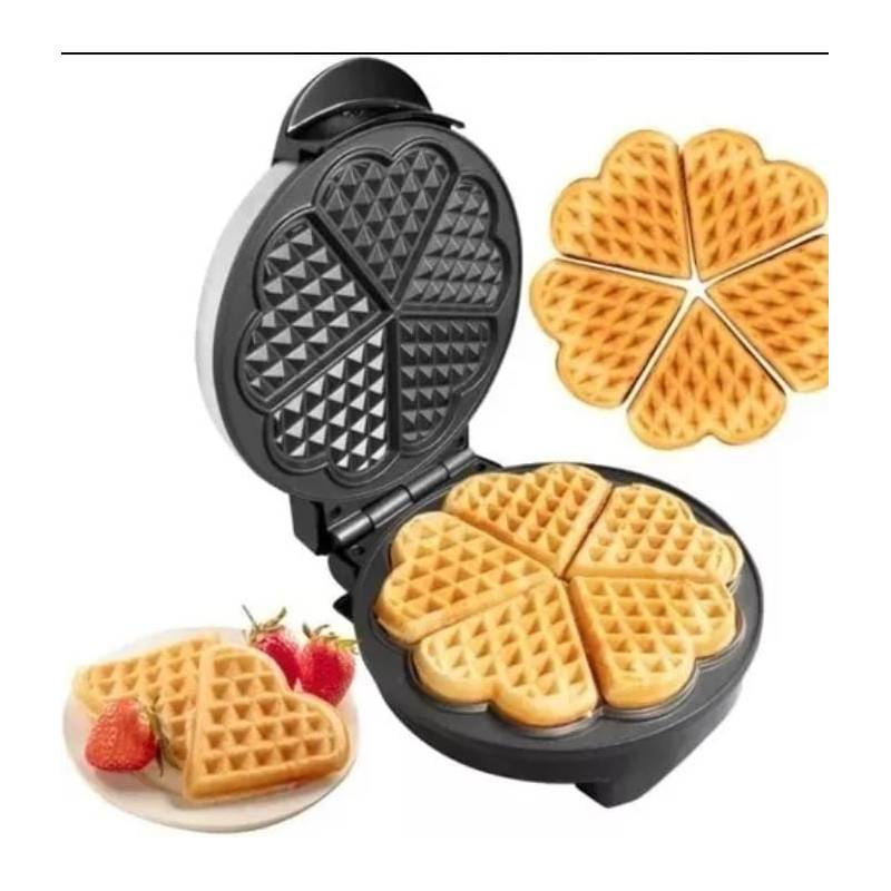 1 Maquina Para Hacer Waffles Electrica Redonda Gofrera Belga Sandwichera  NUEVO