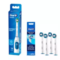 ORAL B - Pack Cepillo Eléctrico Oral-B Power Precision Clean+rept 4ud