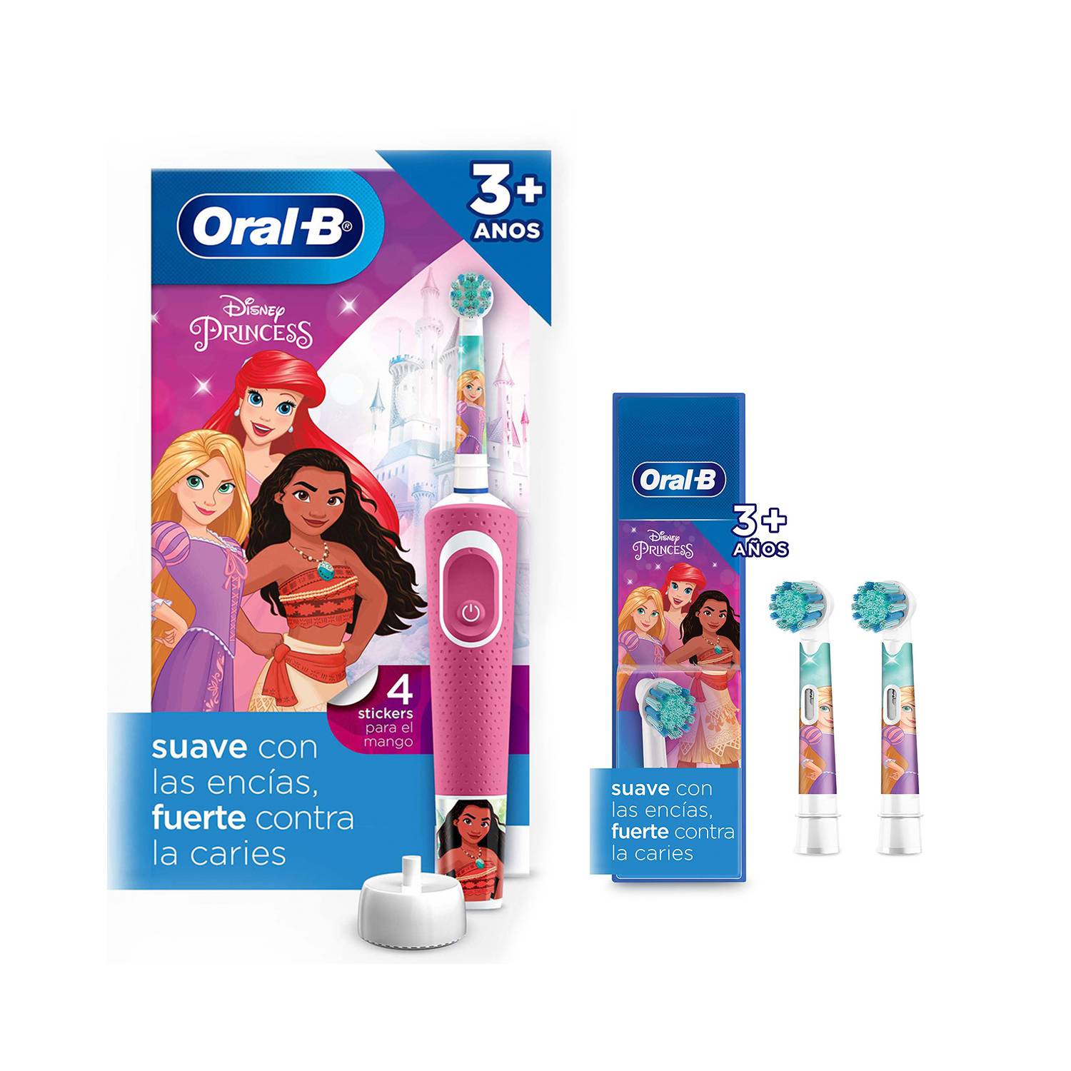 Cepillo Eléctrico Oral-B Vitality Recargable con 3 Repuestos