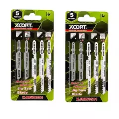 XCORT - Set 10 Hojas Sierra Caladora Para Cortar Madera Y Metal