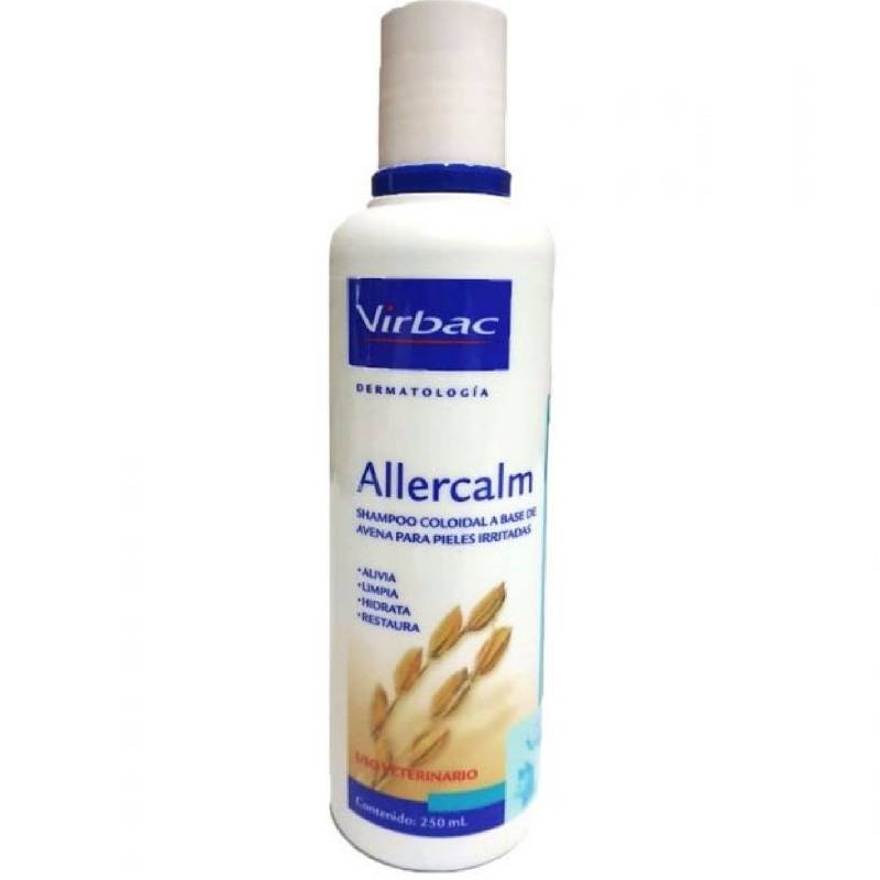 VIRBAC - ALLERCALM 250 mL Shampoo de Avena Medicado VIRBAC