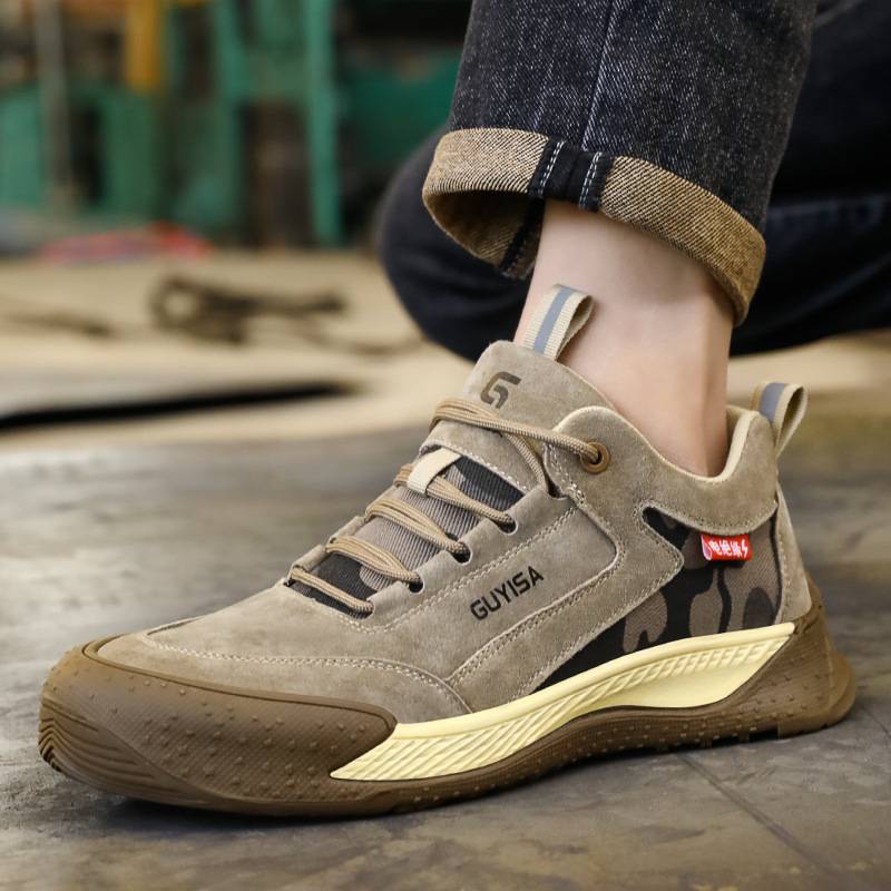 BLWOENS Zapatos de Seguridad ligeros para hombres cómodos trabajo