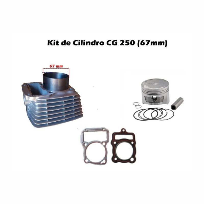 GENERICO - Kit Cilindro + Piston 67mm C/alza Valvula Motorrad Ttx 250