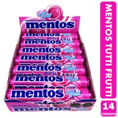 MENTOS - Mentos Tutti Frutti - Masticables Confitados(Caja Con 14 Uni)
