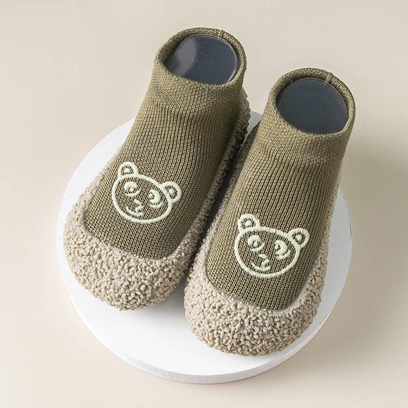 GENERICO - Zapato Calcetin para bebes niños y niñas - Suela de goma