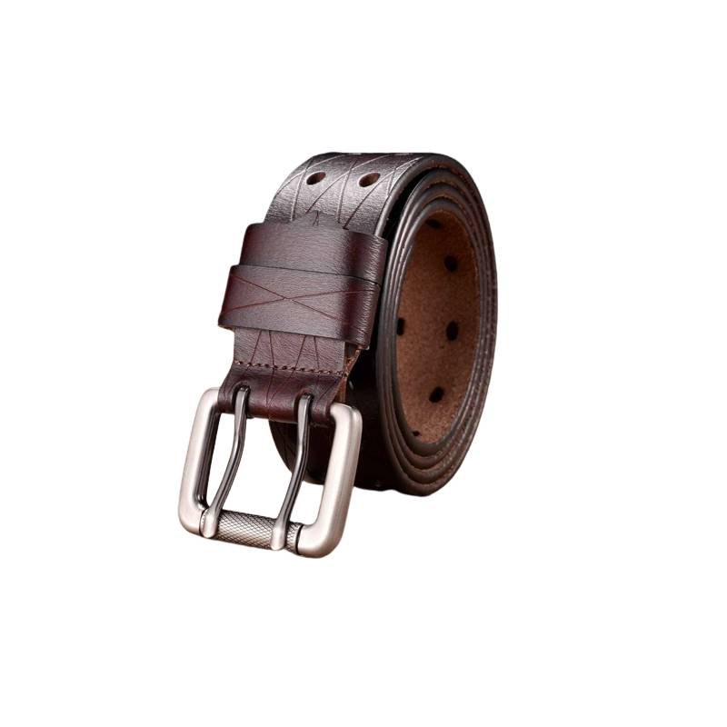GENERICO - Cinturon lindo de cuero para hombre 120cm vienen con caja