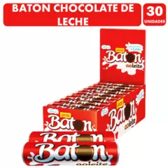 GAROTO - Baton De Chocolate Macizo De Leche (Caja Con 30 Unidades)