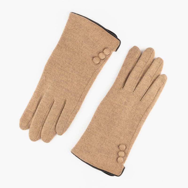 LOUNGE Guantes Mujer Lana Touch Screen Beige LOUNGE
