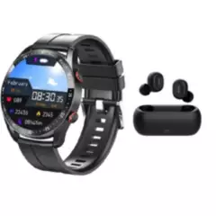 QCY - Audífonos Inalámbricos QCY T3 Tws-Negro y Toumi GT-X Smartwatch-Negro