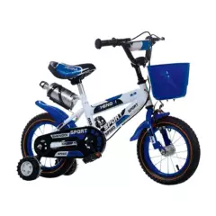 LUMAX - Bicicleta Infantil Lumax Aro 16 Azul Con Rueditas