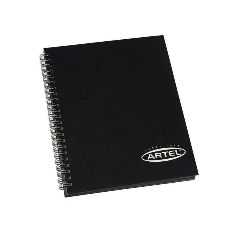 Cuaderno hoja negra artel 😃😃 50 hojas 16x21 😎😎$5.200