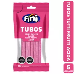 FINI - Tubos Fini Tutti Frutti Ácida (pack De 5 Unidades)
