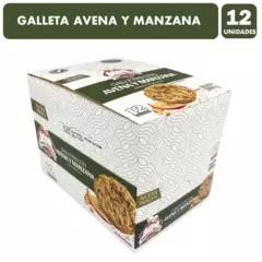 NUTRA BIEN - Caja Galletas Con Avena Y Manzanas (caja Con 12 Unidades)