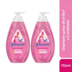 JOHNSON AND JOHNSON - Pack Shampoo Para Niños Johnson's® Gotas De Brillo 750 Ml x2 JOHNSON AND JOHNSON