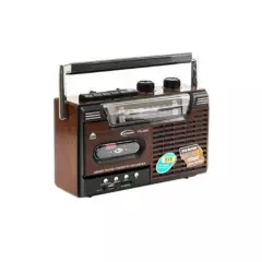 GENERICO - Radio Cassette Vintage Amfm Mp3 Sd Usb 220v O Pilas Retro