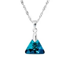 JOYAS MONTERO - Collar Trinidad Cristales Genuinos Bermuda Blue