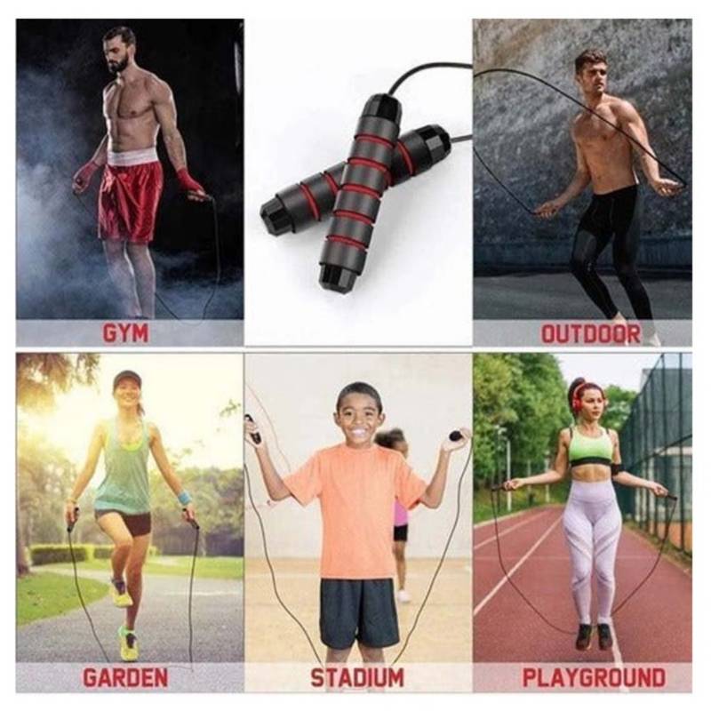 GENERICO Cuerda Saltar Cardio Crossfit Deporte Rojo GENERICO