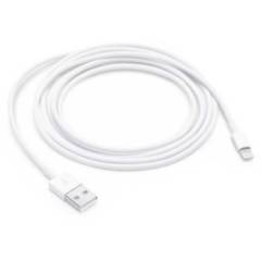 GENERICO - Cable USB A LightNing Para Carga Rápida Blanco 2m