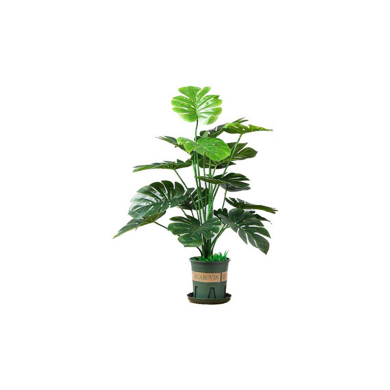 Comprar Plantas artificiales de 18 hojas, planta en maceta grande
