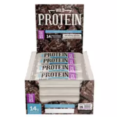 WILD FOODS - Barra Wild Protein Suplemento Chocolate Coco - 16 Unidades