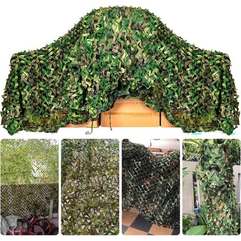 GENERICO Malla camuflaje militar acoplable color verde da