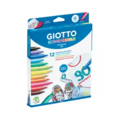 GIOTTO - Lapiz Textil Giotto 12 Colores - Marcador De Telas