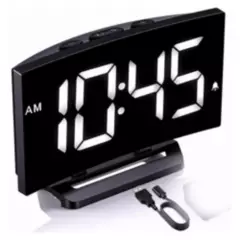 GENERICO - Reloj Despertador Digital Pantalla Led Alarma Luminoso