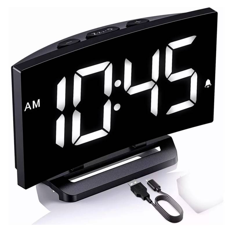 Reloj Despertador Digital Pantalla Led Alarma Luminoso GENERICO