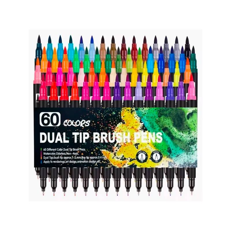 Marcadores Profesionales Markers X60 Colores Doble Punta