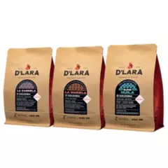 CAFE DLARA - Pack D'Lara - Colombia - 3 bolsas Molido 250g