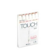 TOUCH - Set Touch Twin Brush 6 color piel
