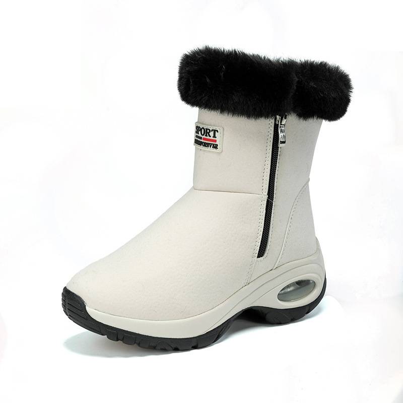 BLWOENS Cómodas botas nieve al aire libre para mujer - Blanco.
