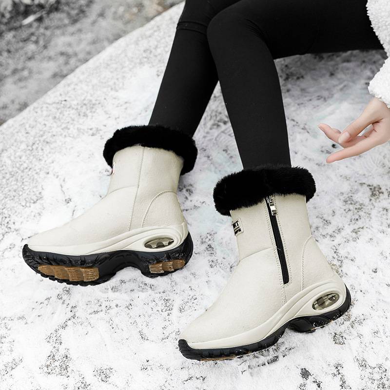 BLWOENS Cómodas botas nieve al aire libre para mujer - Blanco
