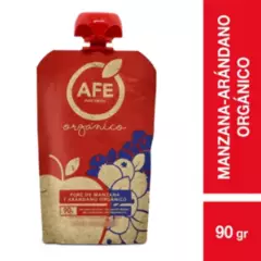 AFE - Puré Fruta Compota Afe Manzana-Arandano Organico 90 Grs