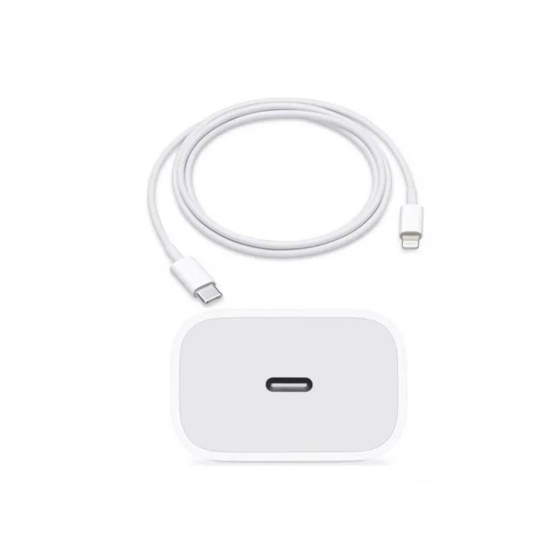 APPLE Cargador Apple 20w Carga Rápida + Cable Usb-C A Lightning 1