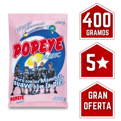 JABON BARRA BLANCO HIPOALERGÉNICO POPEYE BEBÉ 170 GRS