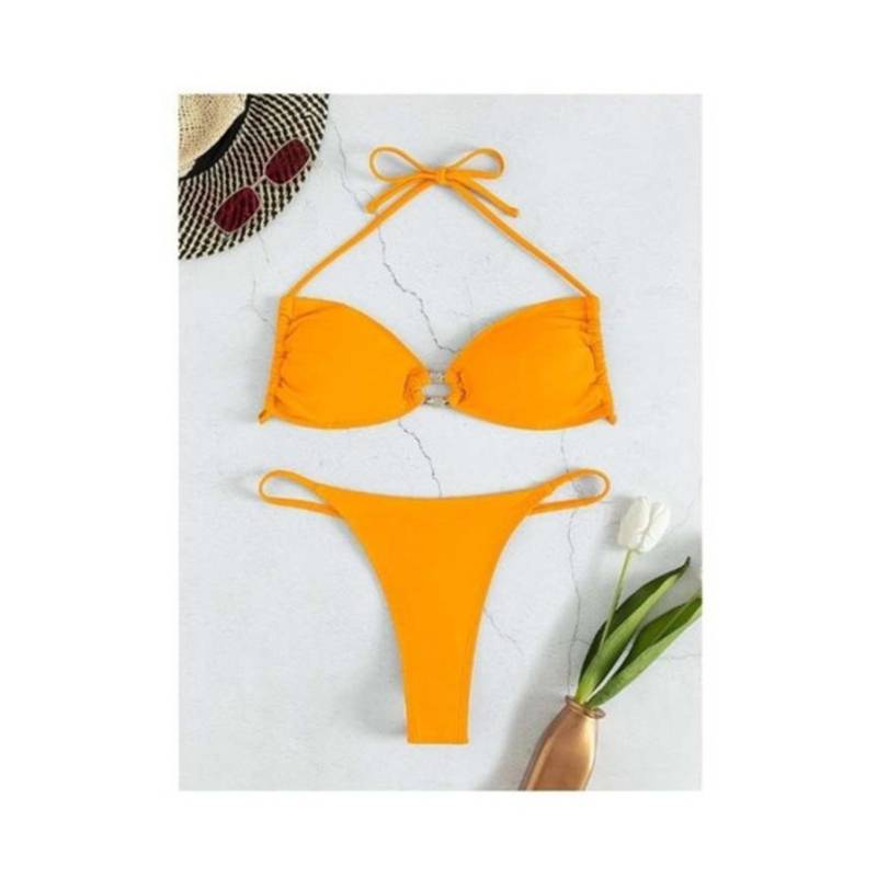 GENERICO Traje Baño Bikini Halter Vinculado Con Aro | falabella.com