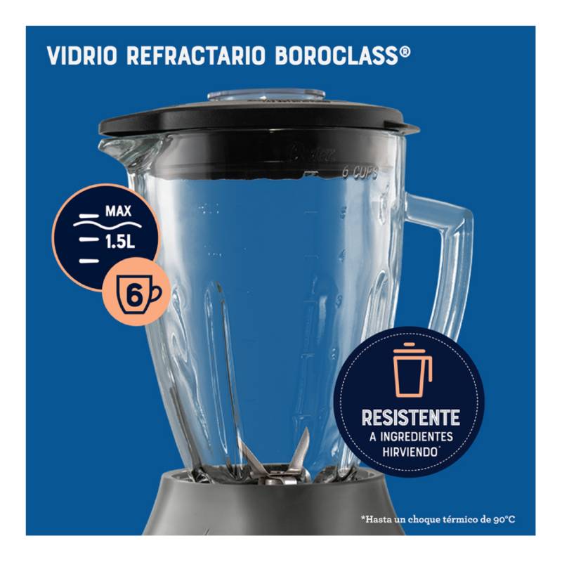 VASO ALUMINIO LICUADORA OSTER CON TAPA