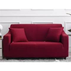 WITMU - Cubre Sofá Elasticado De 3 Cuerpo Adaptable Rojo puro