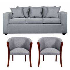 SITIAL HOME - Living Kabul 311 Sofa y Sillones tipo Sitial Color Gris