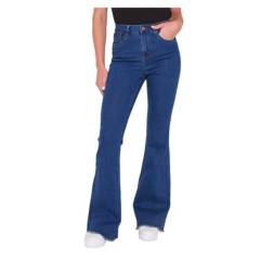 FASHION'S PARK - Jeans flare monse azul
