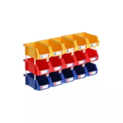 AUTORODEC - Pack de 15 cajas organizadoras de 10x16x7.4 cm