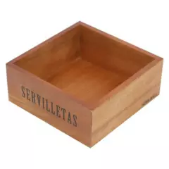 HOMEWELL - Caja para servilletas de madera 151x151x62cm