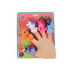 HOMEWELL - Set títeres de dedos de unicornios (5u)