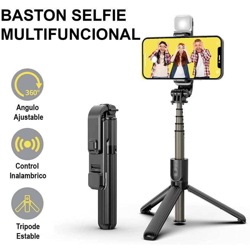 GENERICO Tripode Palo Selfie Con Bluetooth Estabilizador Con Luz Led…