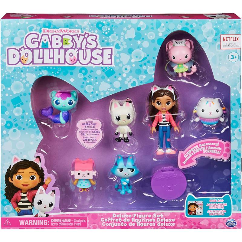 LA CASA DE GABBY Gabby's Dollhouse Set 7 Figuras