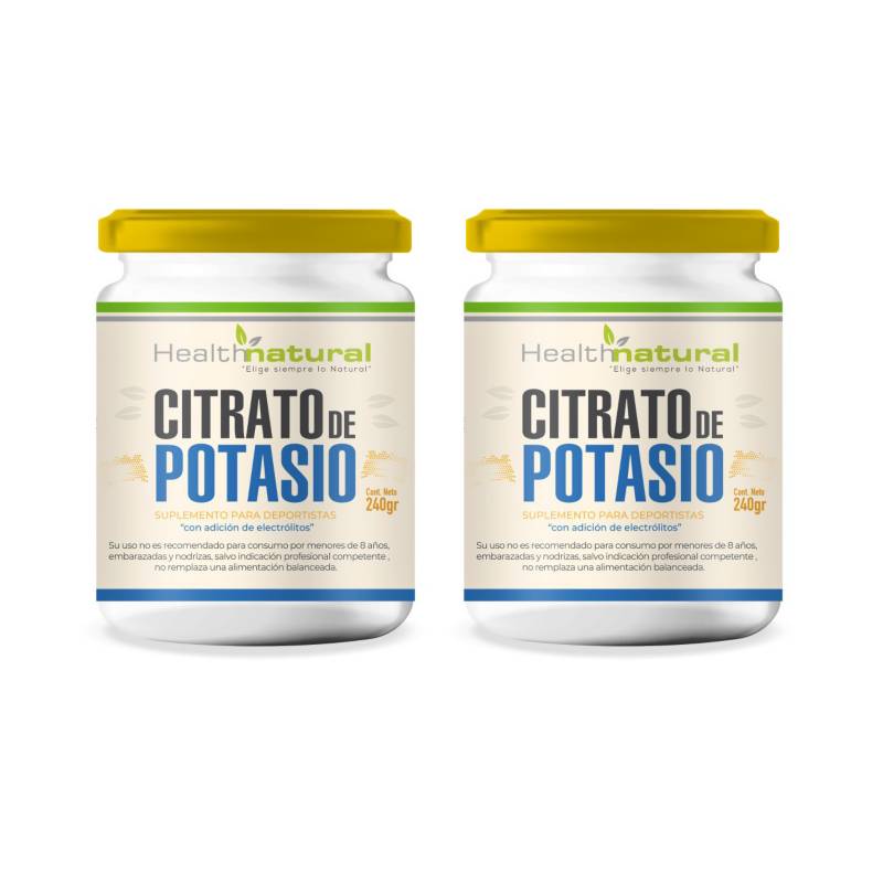 Healthnatural Set 2 Citrato De Potasio Puro En Polvo 240g Health Natural 4272